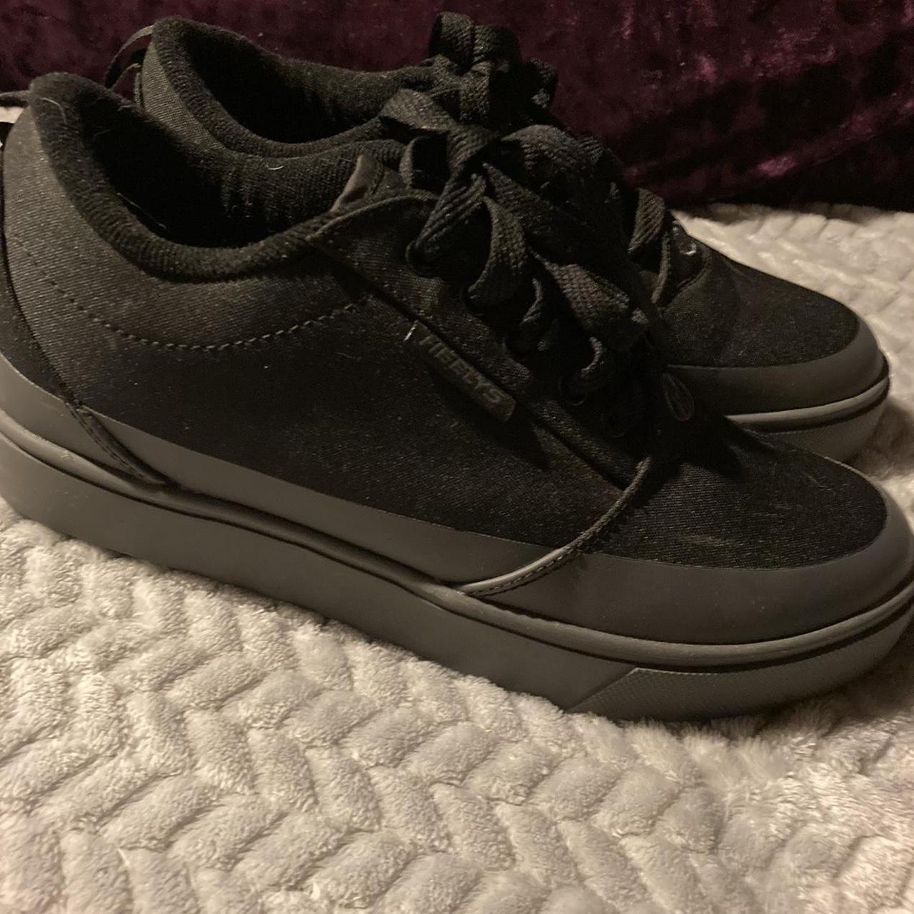 Black and grey heelys Only worn a couple... - Depop