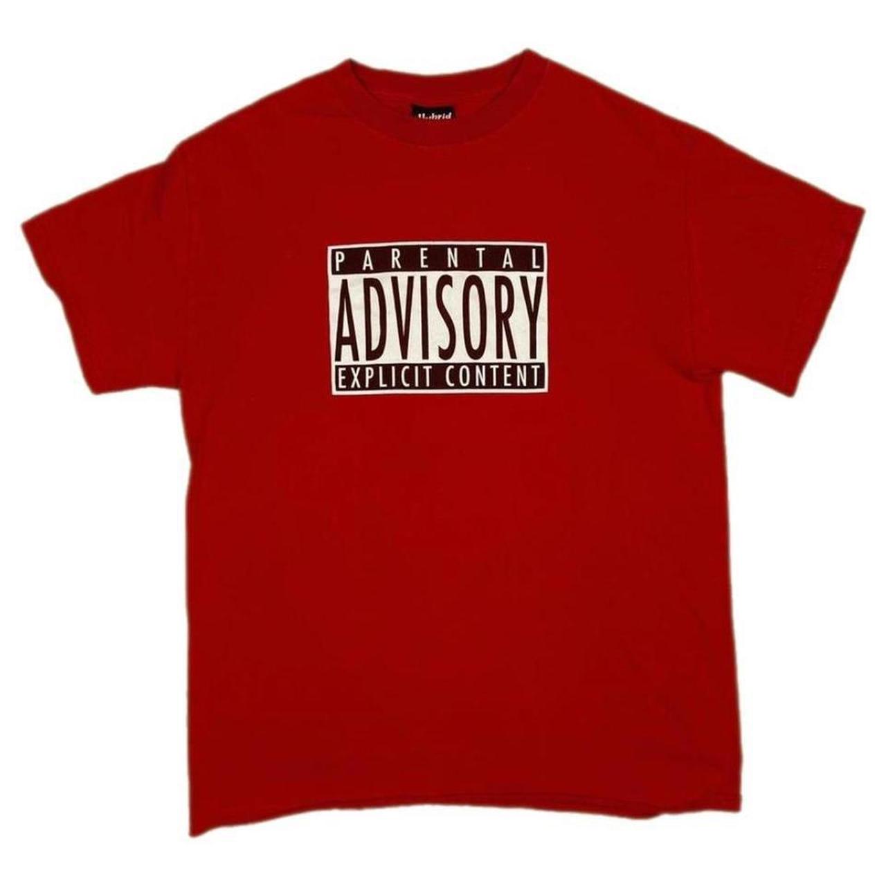 Hybrid Apparel Men's Red and Black T-shirt