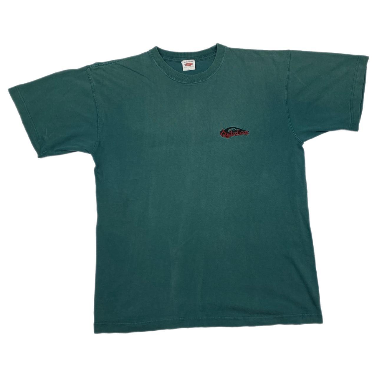 Quiksilver Men's Blue and Red T-shirt