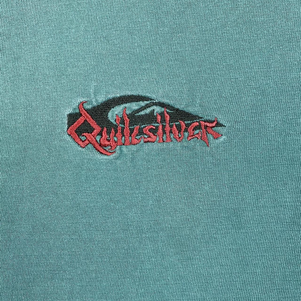 Quiksilver Men's Blue and Red T-shirt (2)