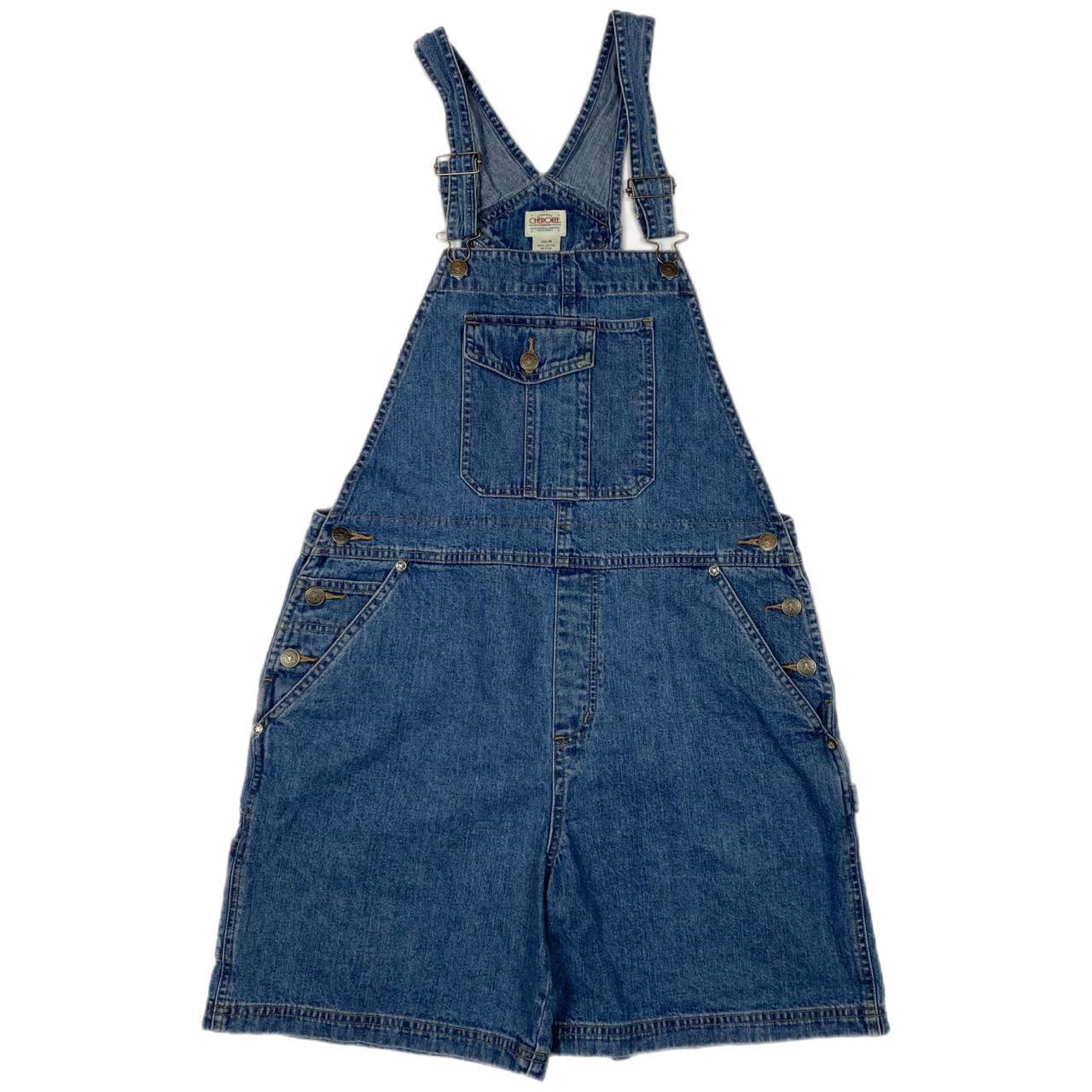 Vintage Y2K Western Denim Short Overalls A cute and... - Depop