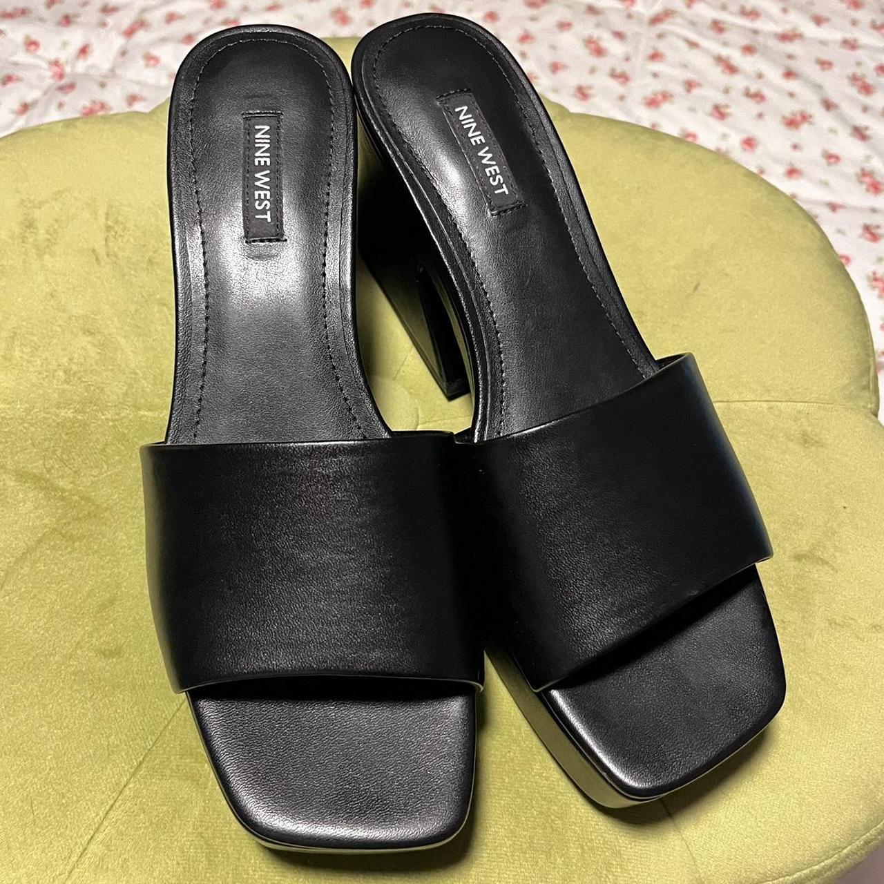 Vintage PLATFORM Black NINE WEST Sandals 🖤🍒 Such... - Depop