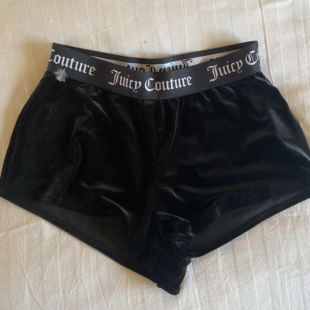 Juicy Couture black shorts Perfect condition - only... - Depop