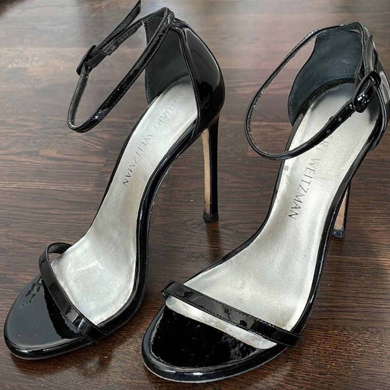 Stuart Weitzman Women's Black Sandals | Depop