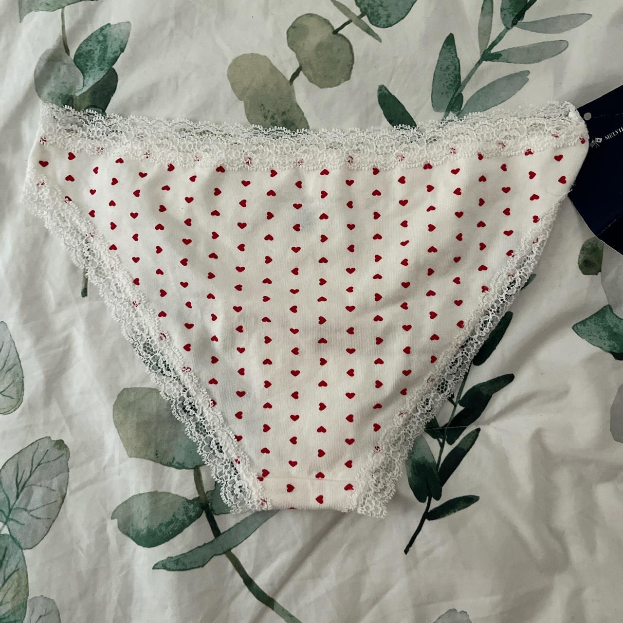 Brandy melville heart underwear - Depop