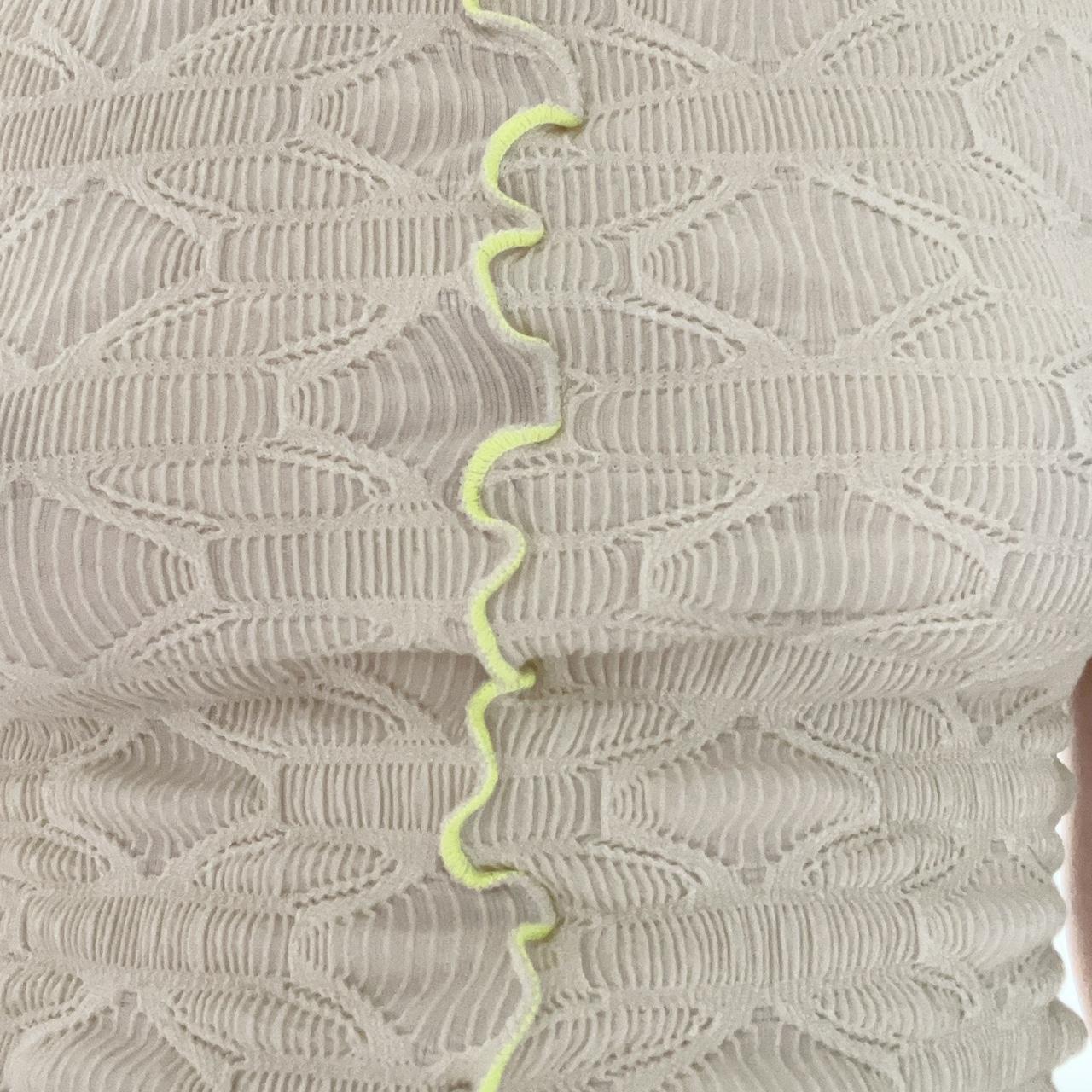 Eckhaus Latta Women's Yellow and Cream Vest (4)