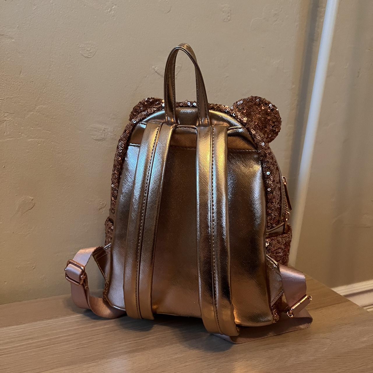 Loungefly Rose Gold Backpack Used but in excellent... Depop
