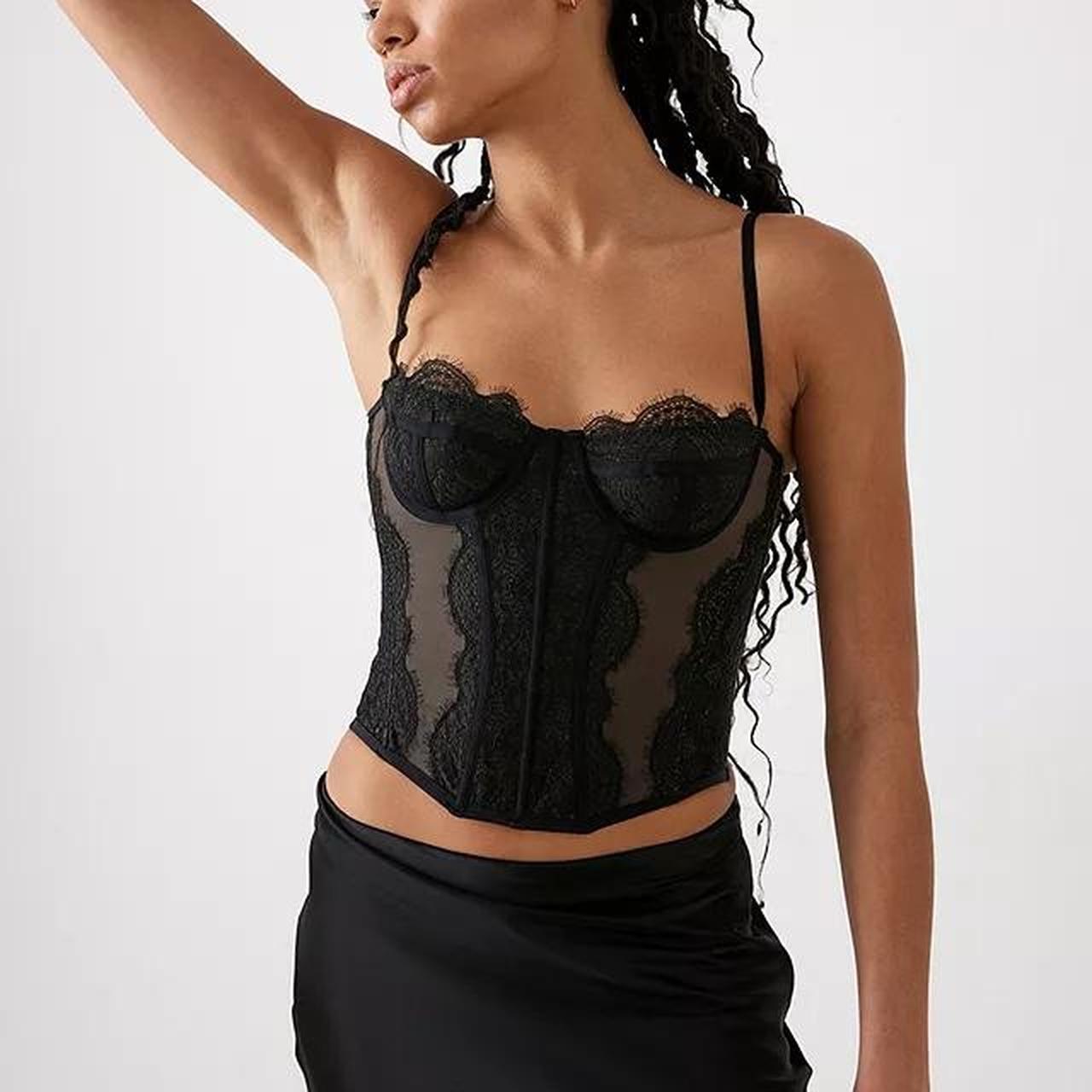 urban outfitter black corset