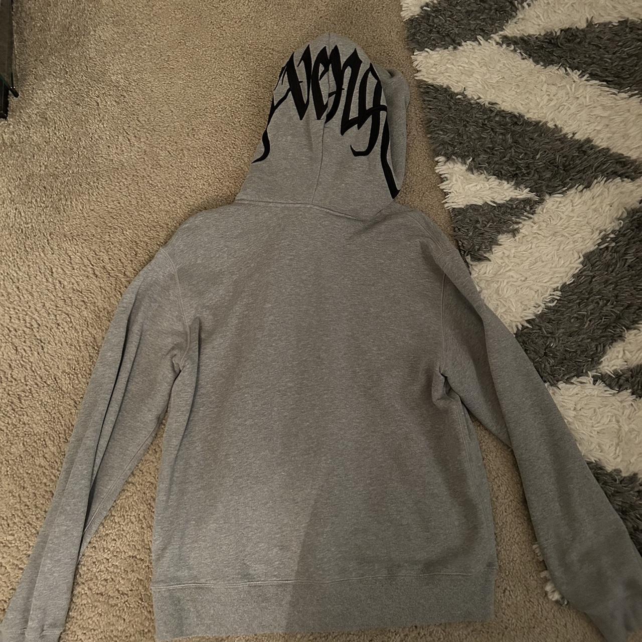 XL gray offical Revenge full-zip hoodie, send