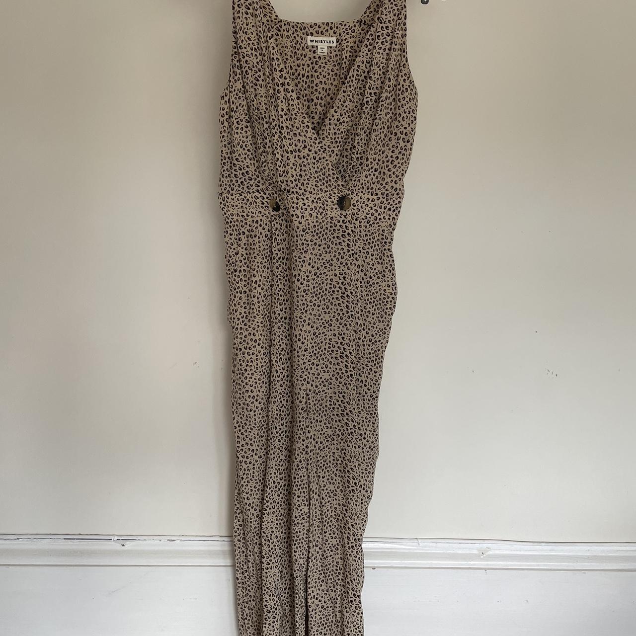 Whistles leopard print jumpsuit RRP 129 Size 8... Depop