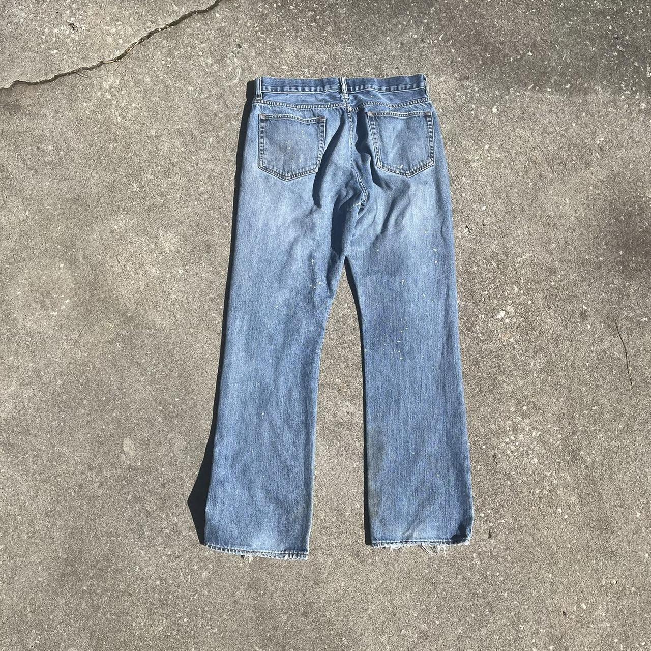 J.Crew Men's Blue and Navy Jeans | Depop