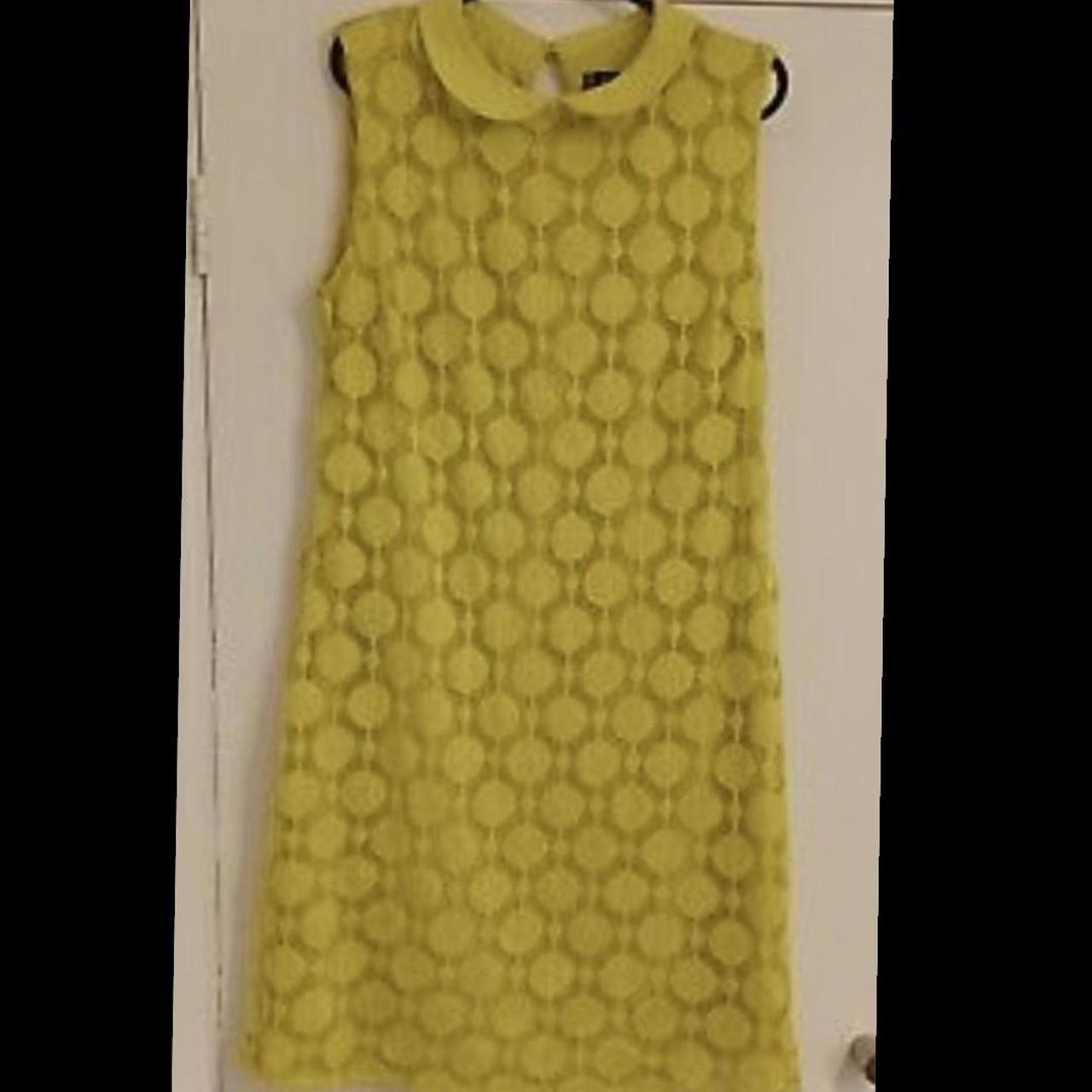 Women's Green and Yellow Dress | Depop