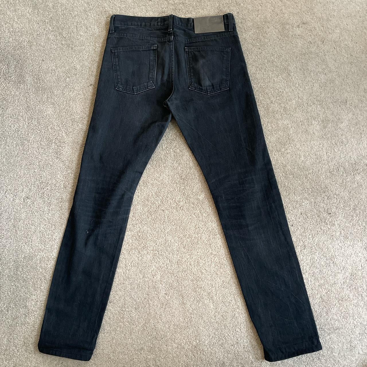 Naked And Famous Black Denim Jeans Measures Out To Depop