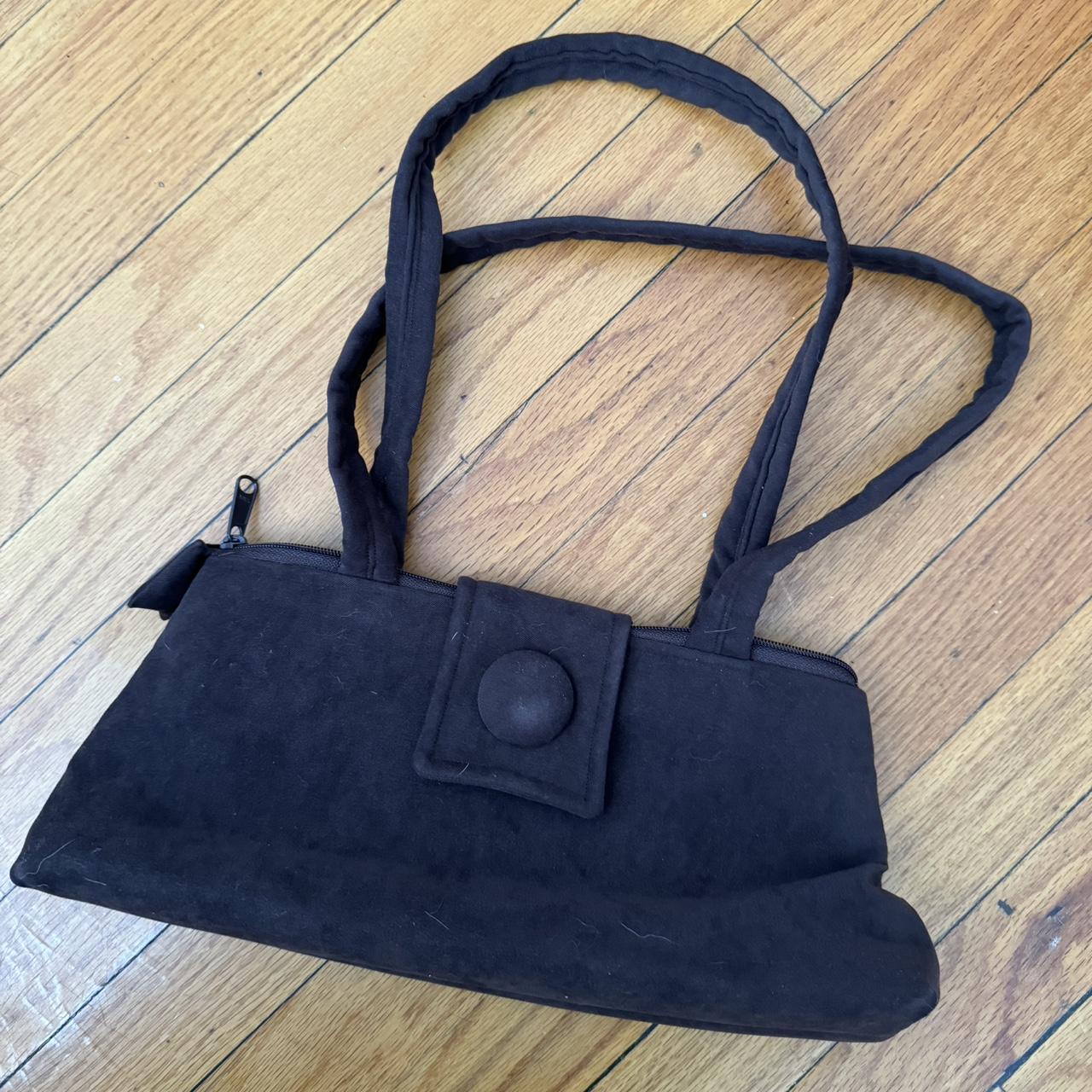 YKK SHOULDER SUEDE BAG ykk shoulderbag suedebag Depop