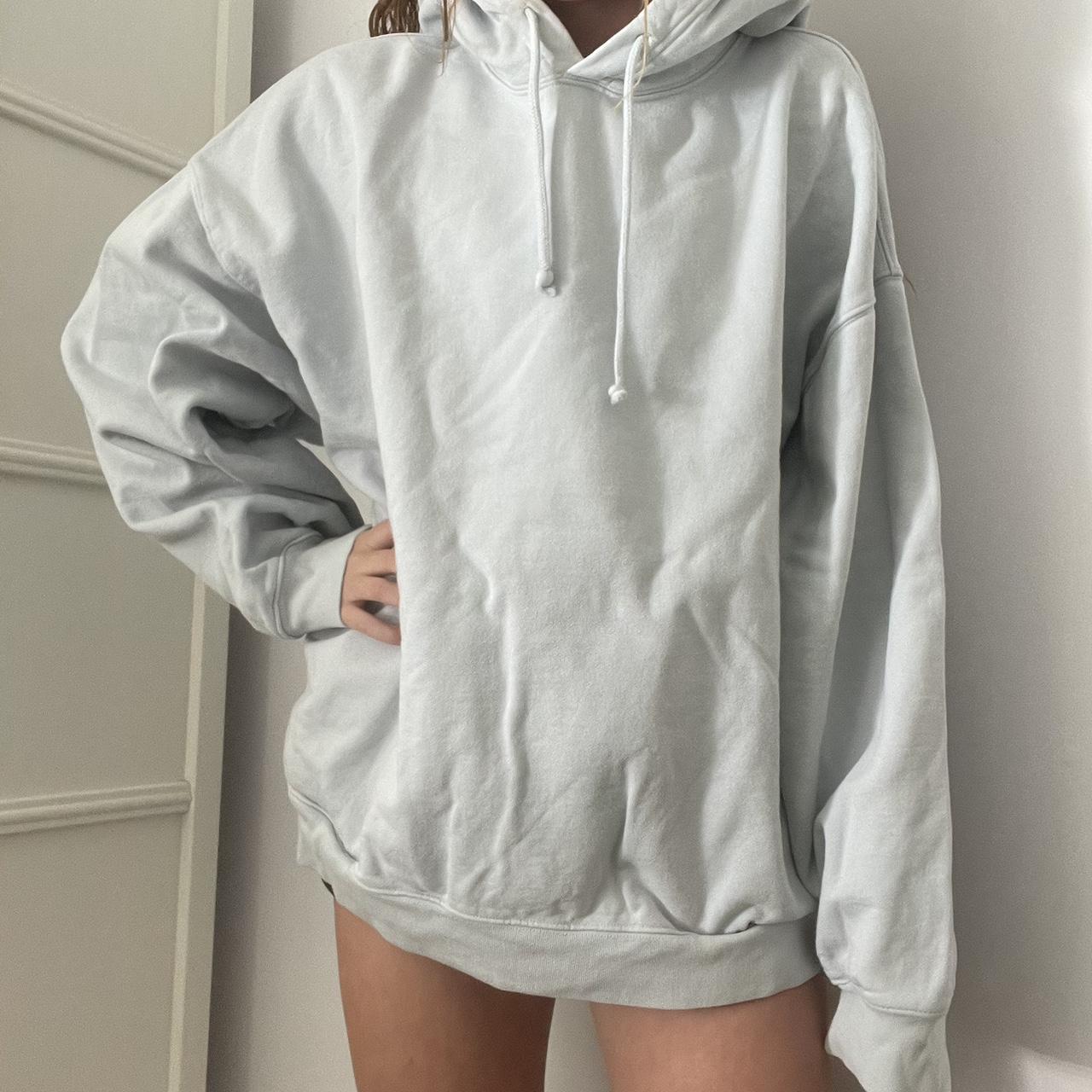 Aritzia light blue hoodie -size 3- basically an... - Depop