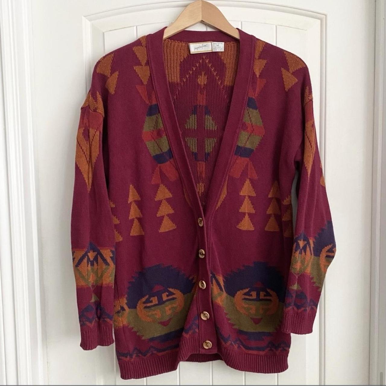 Vintage aztec online cardigan