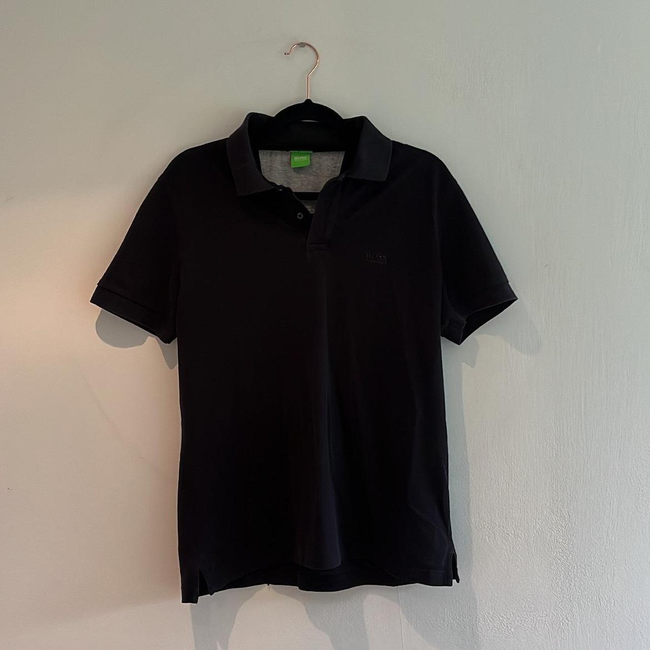 Hugo Boss HB Hugo Boss Black Polo Shirt Worn Good... - Depop