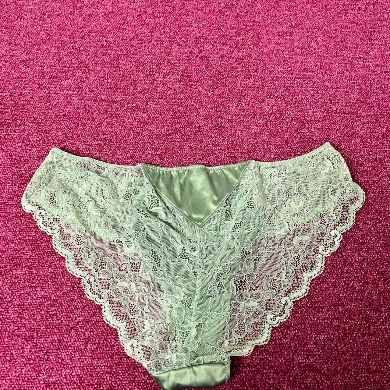 Monki light green lace panties. Size L… - Depop