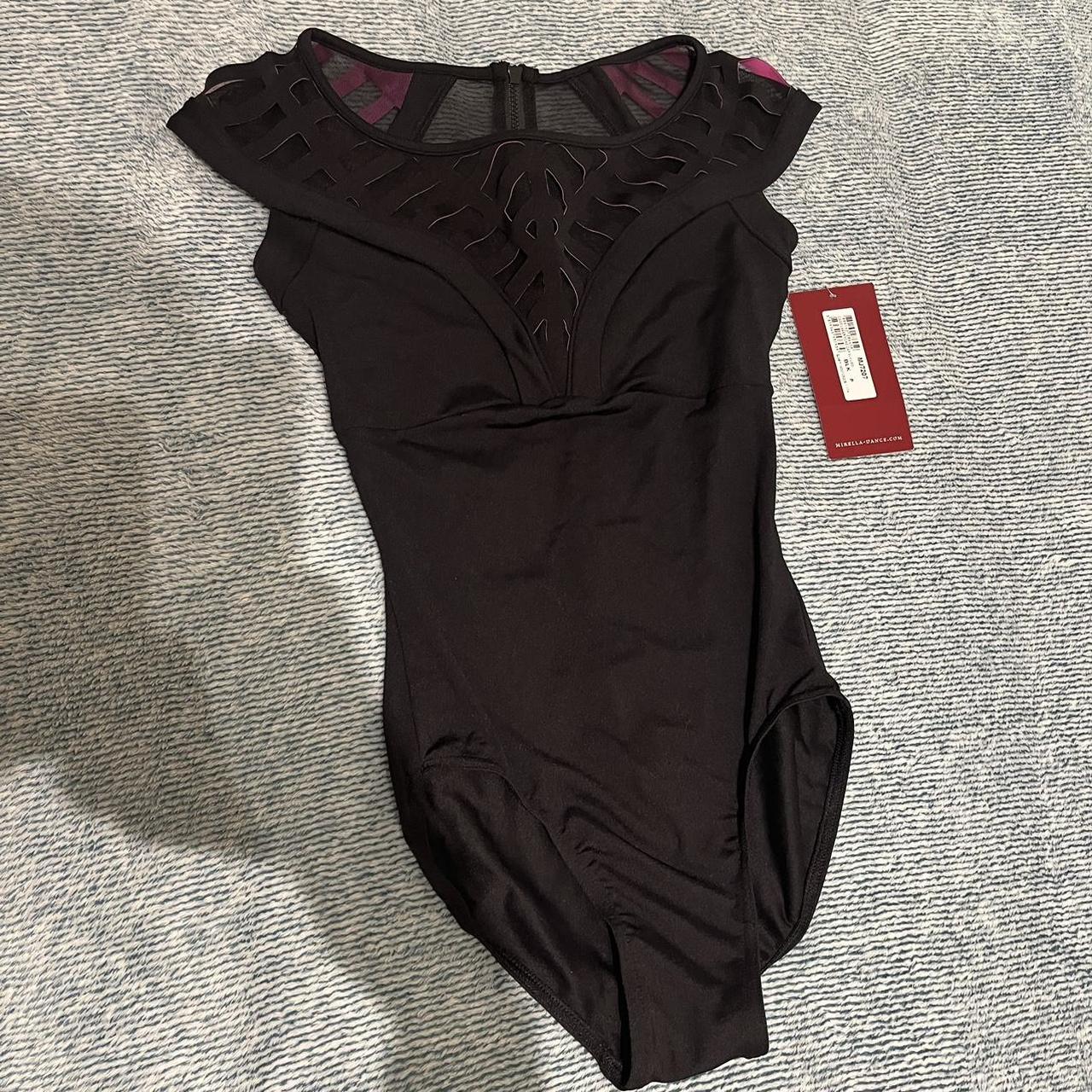 Women's Pink and Black Bodysuit | Depop