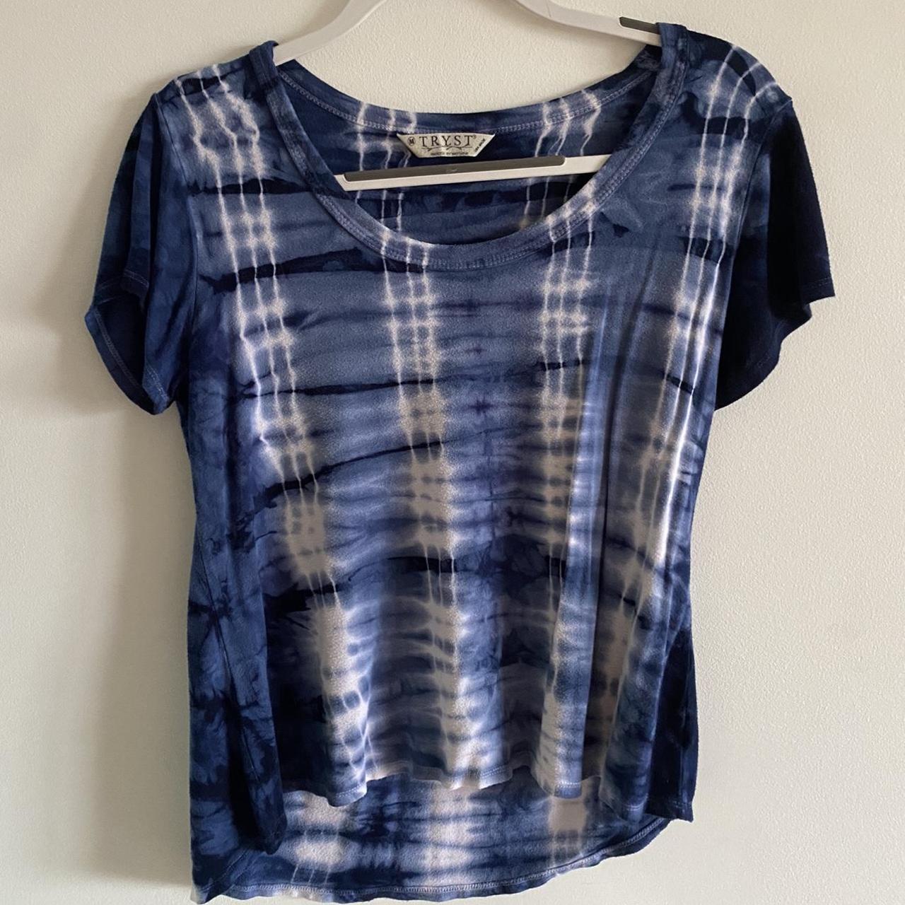 american eagle blue tie dye shirt