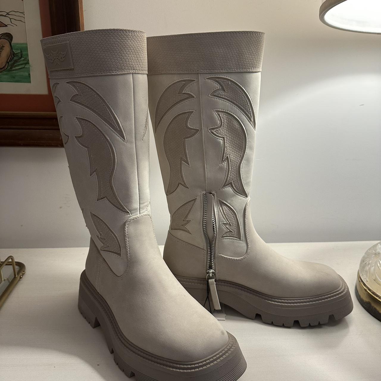 bershka western boots