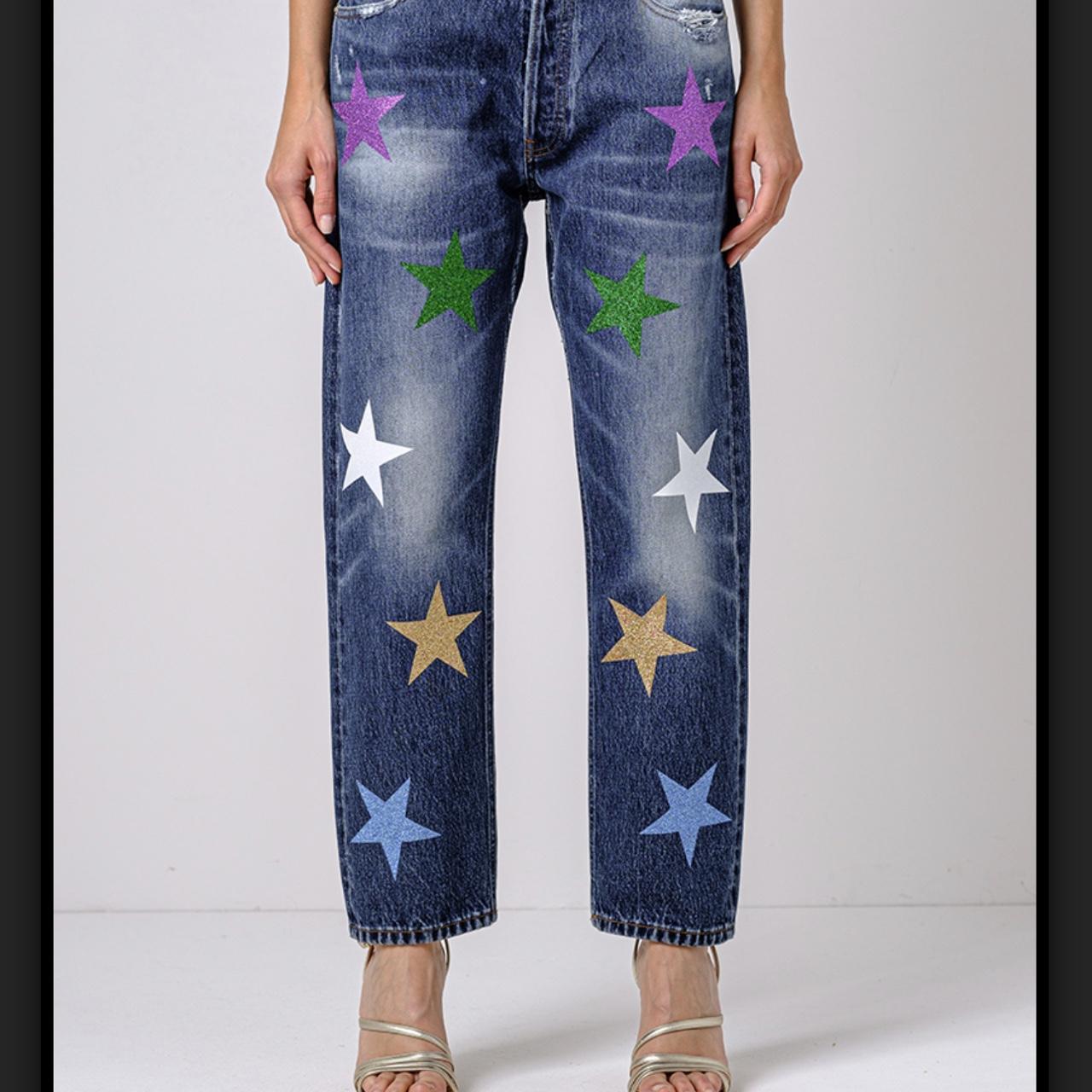 Jeans con sale stelle rosa