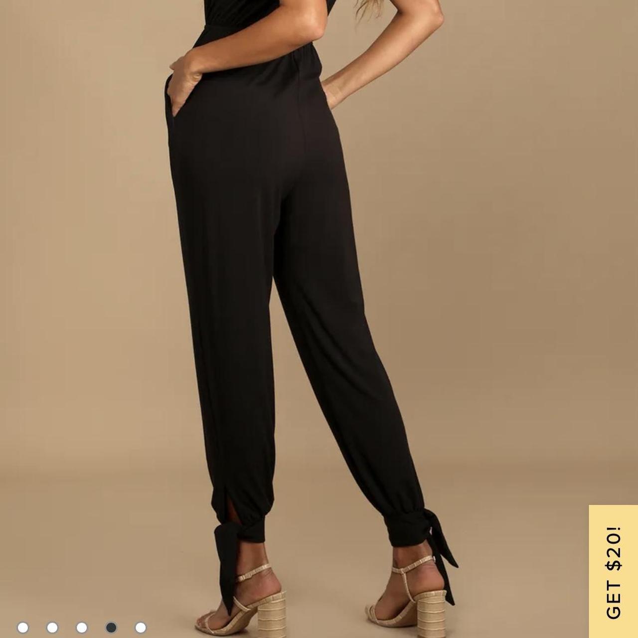 Cool to be Casual Black Sleeveless Jogger Jumpsuit