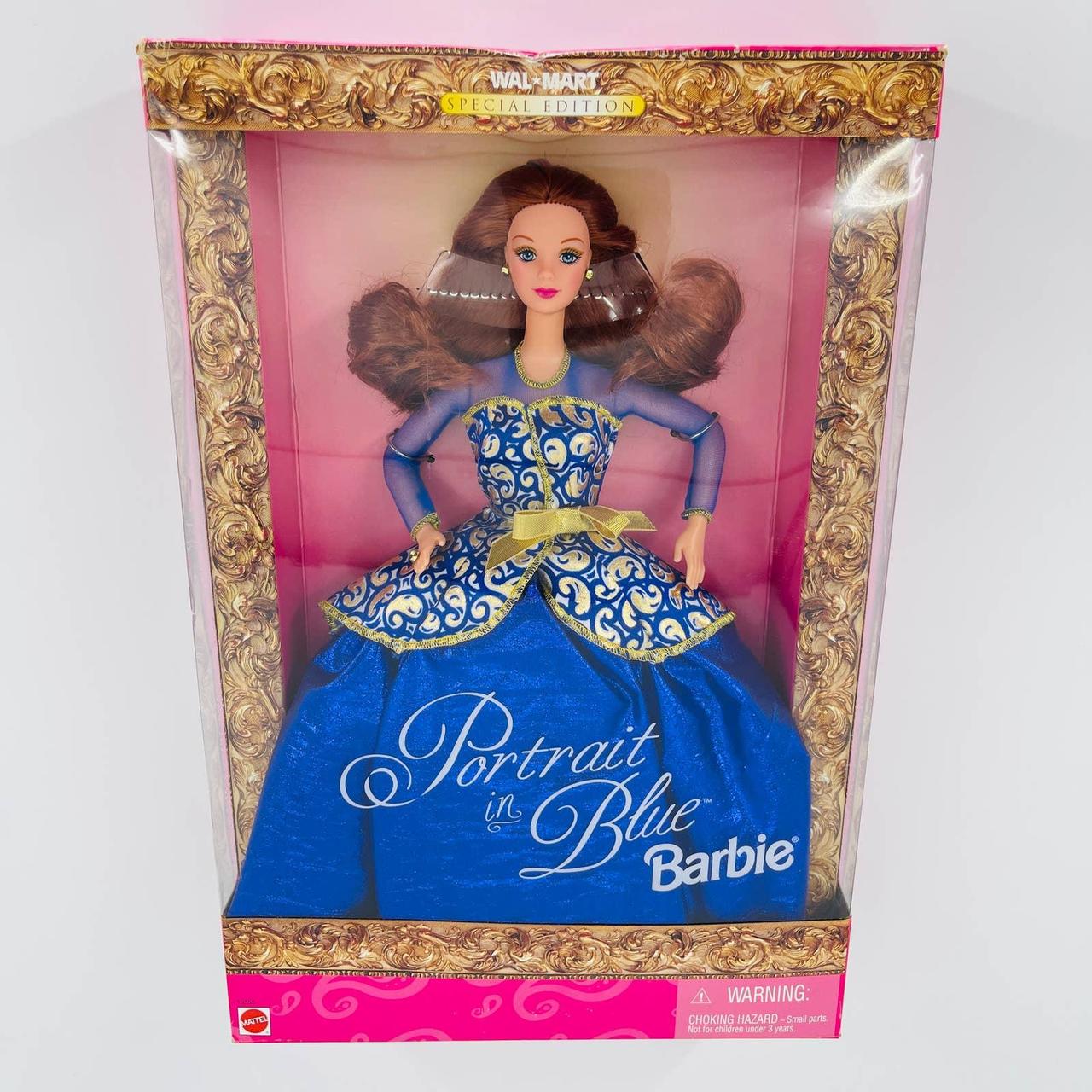 Vintage Portrait In Blue Barbie - NRFB Walmart... - Depop