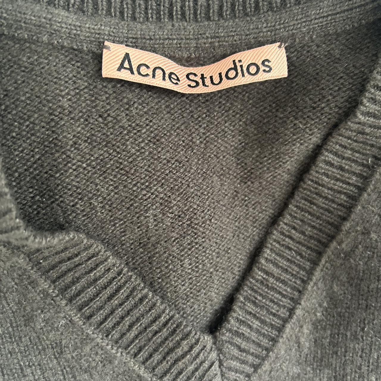 acne studios wool cashmere sweater size m but fits... - Depop