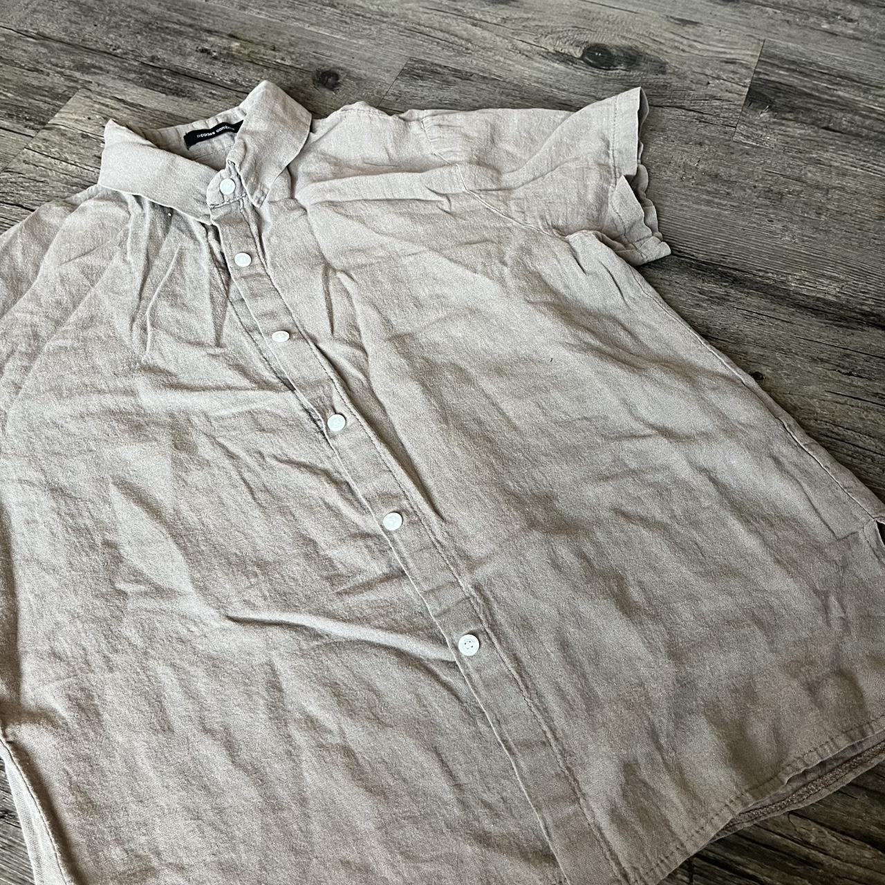 Need to dry clean. Linen shirt. korean linen... Depop