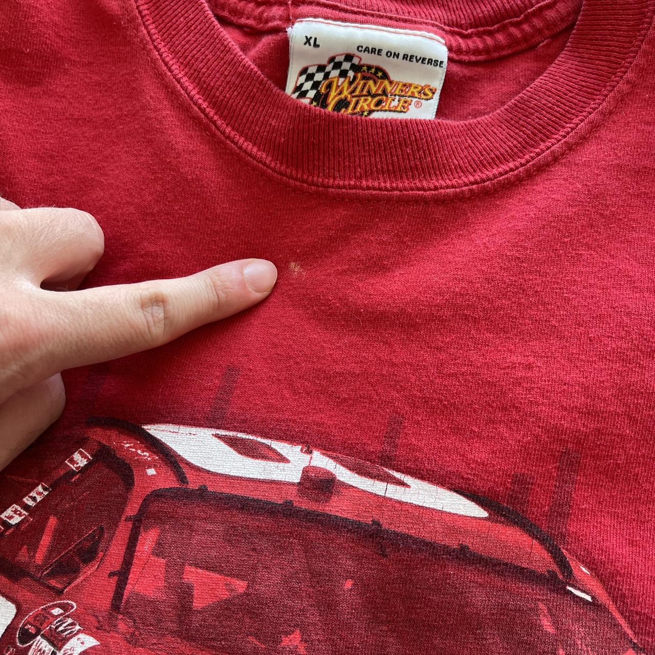 NASCAR Men's Red T-shirt | Depop