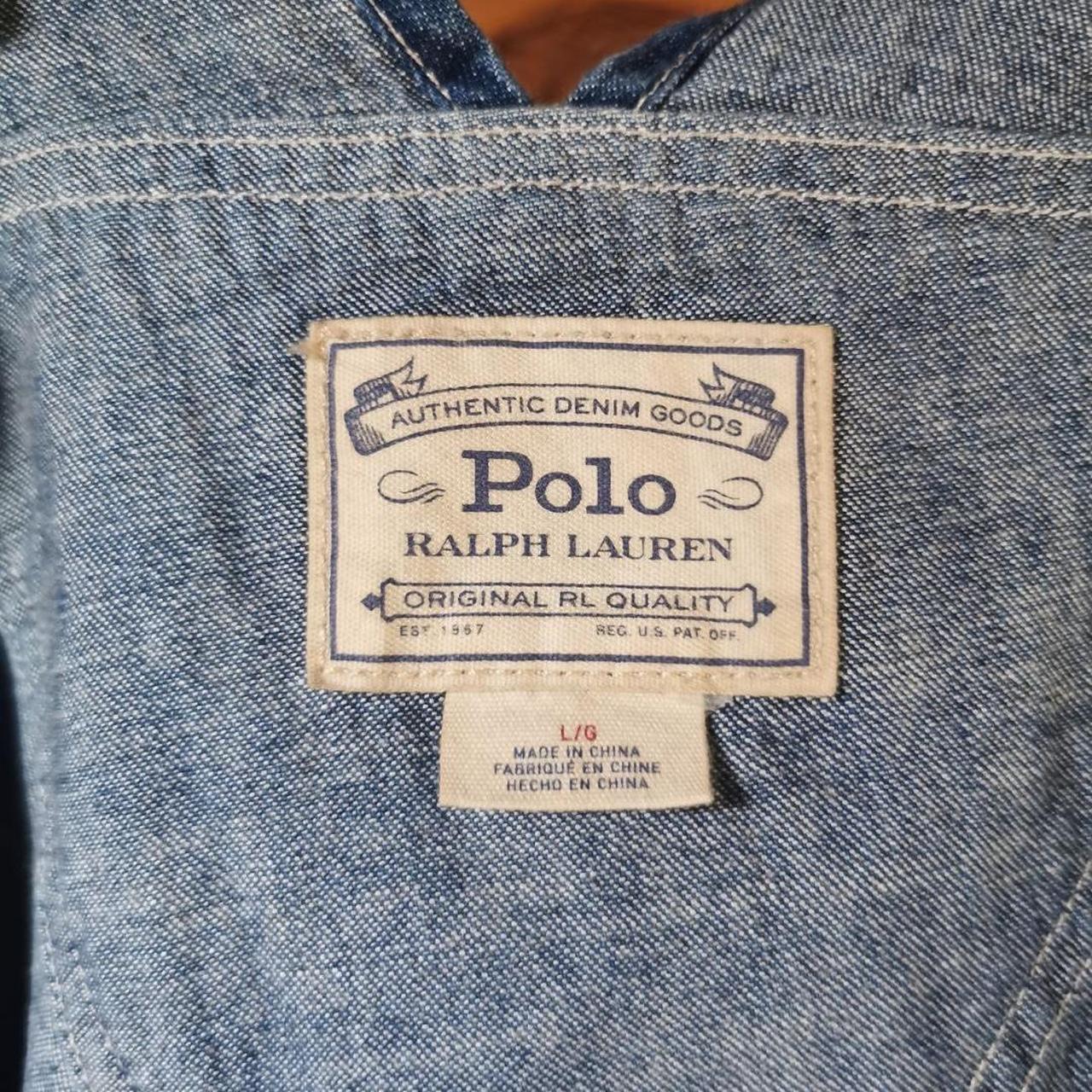 Super relaxed Polo Ralph Lauren denim overalls.... - Depop