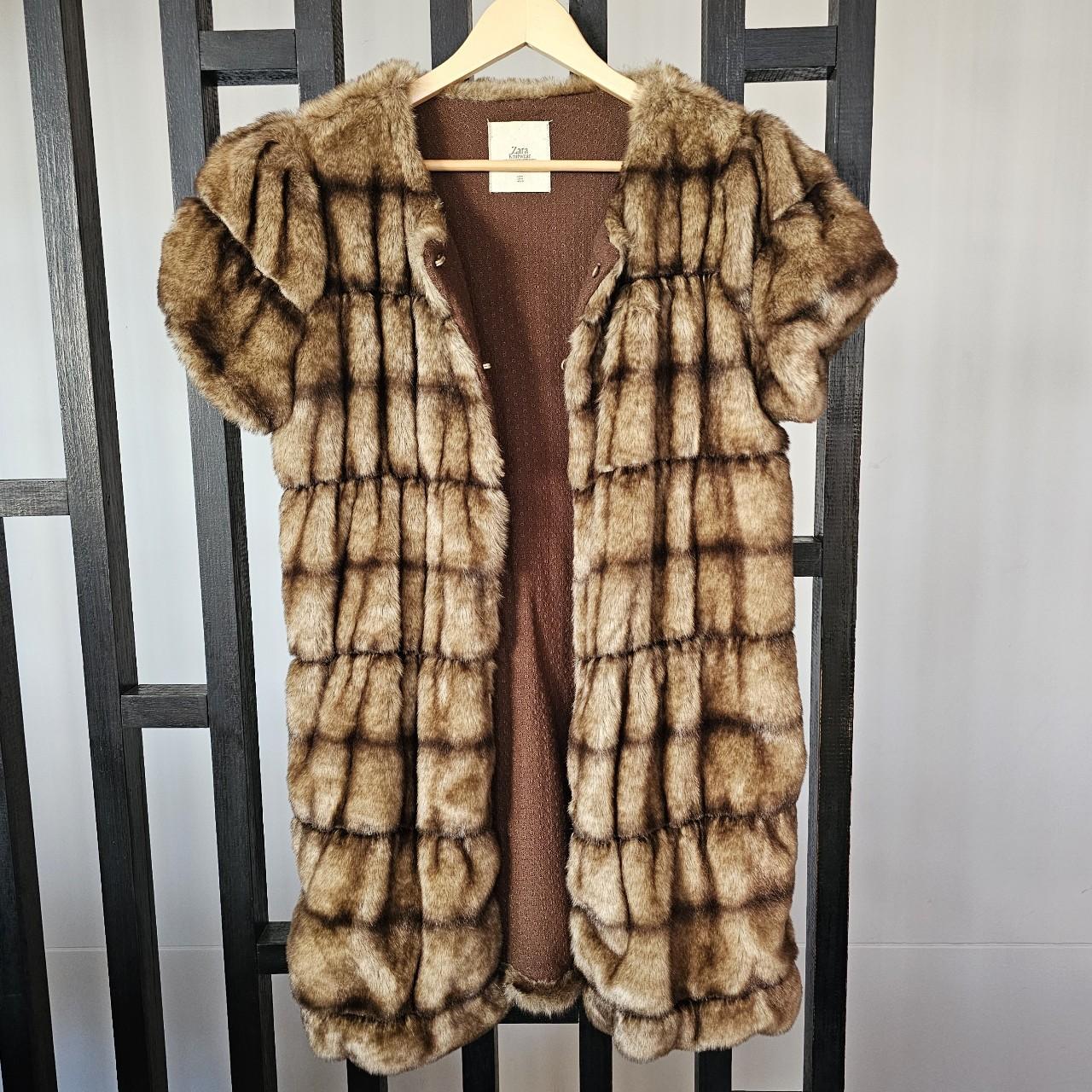 Vintage Zara Faux Fur Size Depop