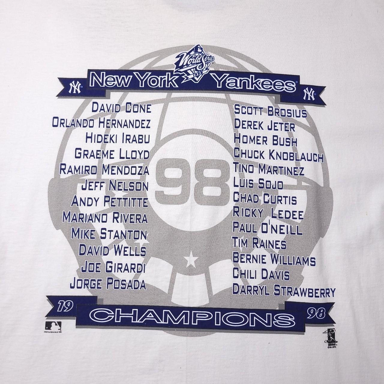 Yankees vintage 98 world series shirt. Marked as - Depop