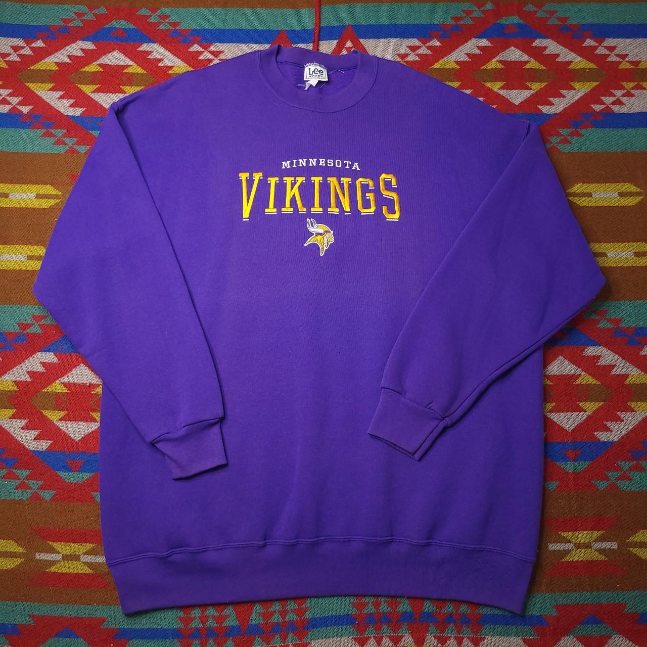 Vintage sweatshirt. Vintage Minnesota Vikings - Depop