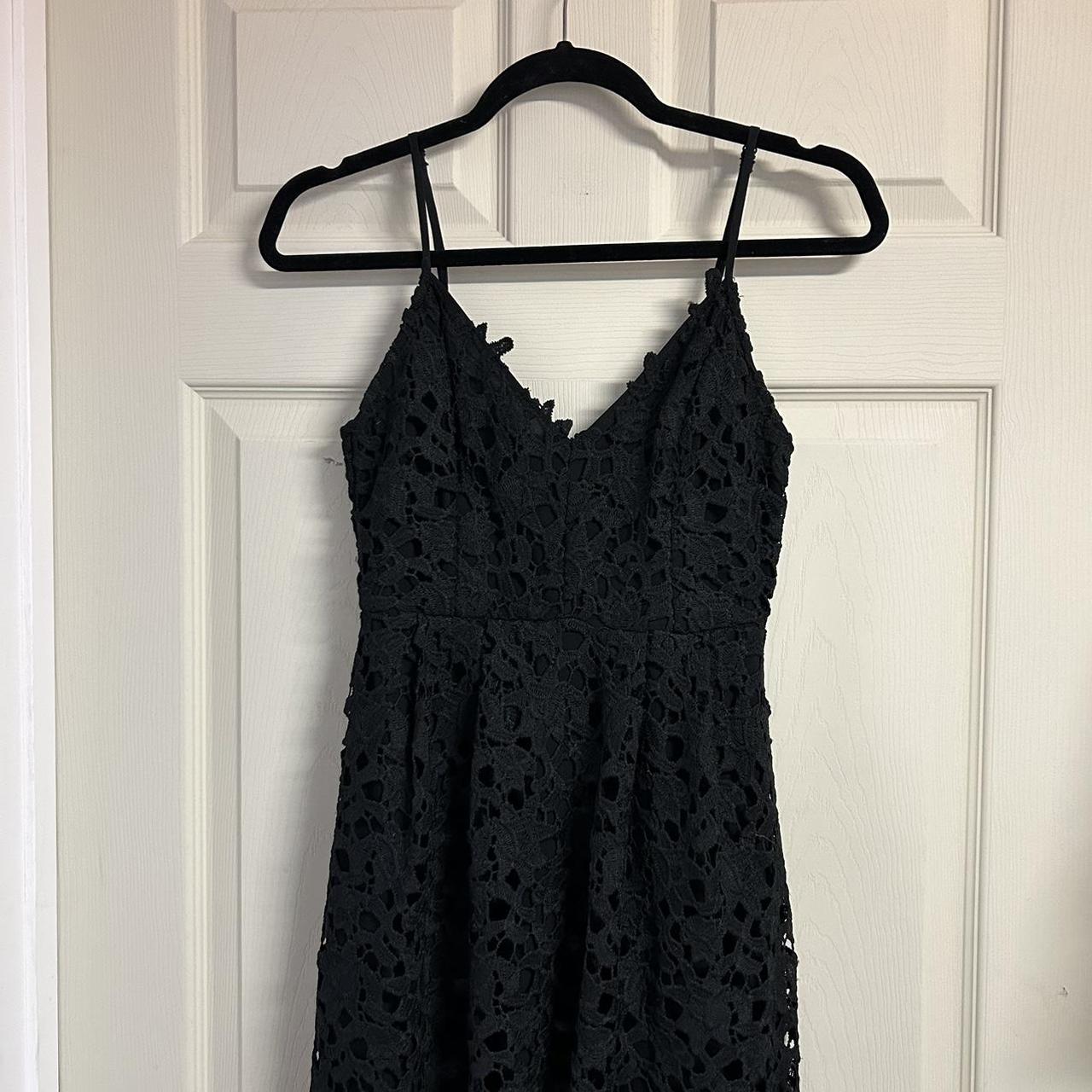 ASTR The Label Black Lace Midi Dress originally