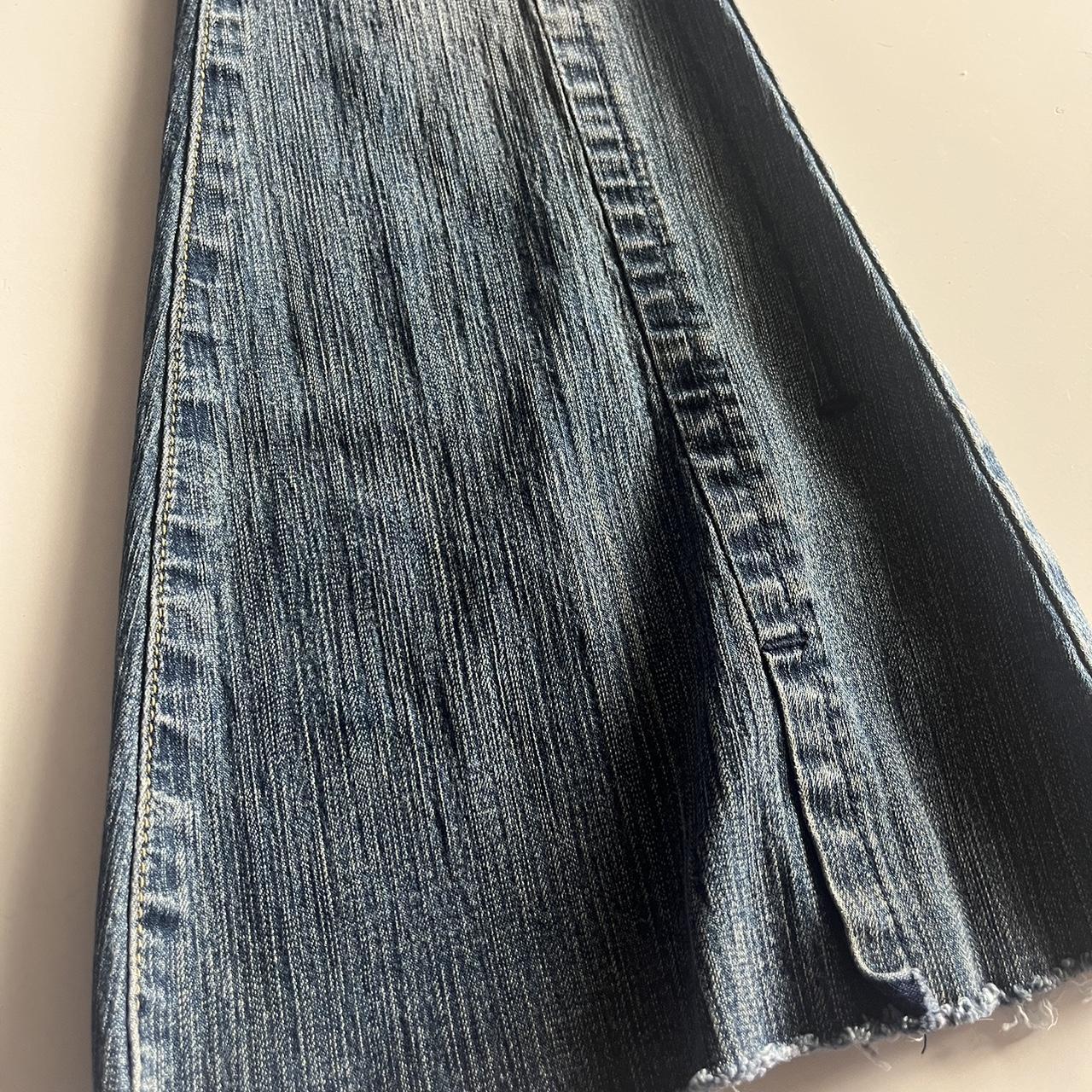 Dollhouse Y2K Vintage Fringe Belt Low Rise Jeans.... Depop