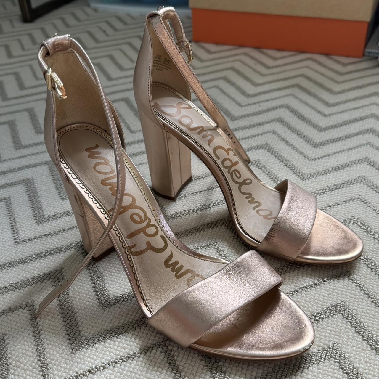 Sam edelman rose gold heels on sale