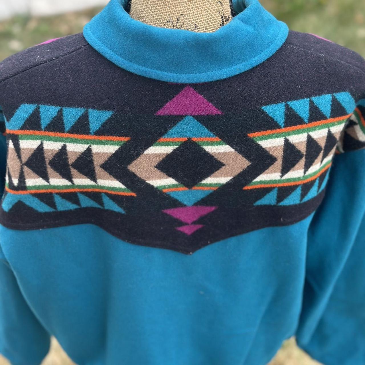 Pendleton Men's Bomber Jacket - Blue/Multi - L – … - image 3