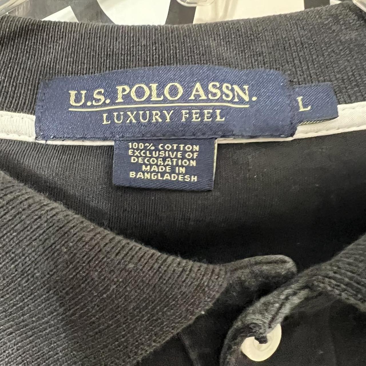 U.S. Polo Assn. Men's Black Polo-shirts (4)