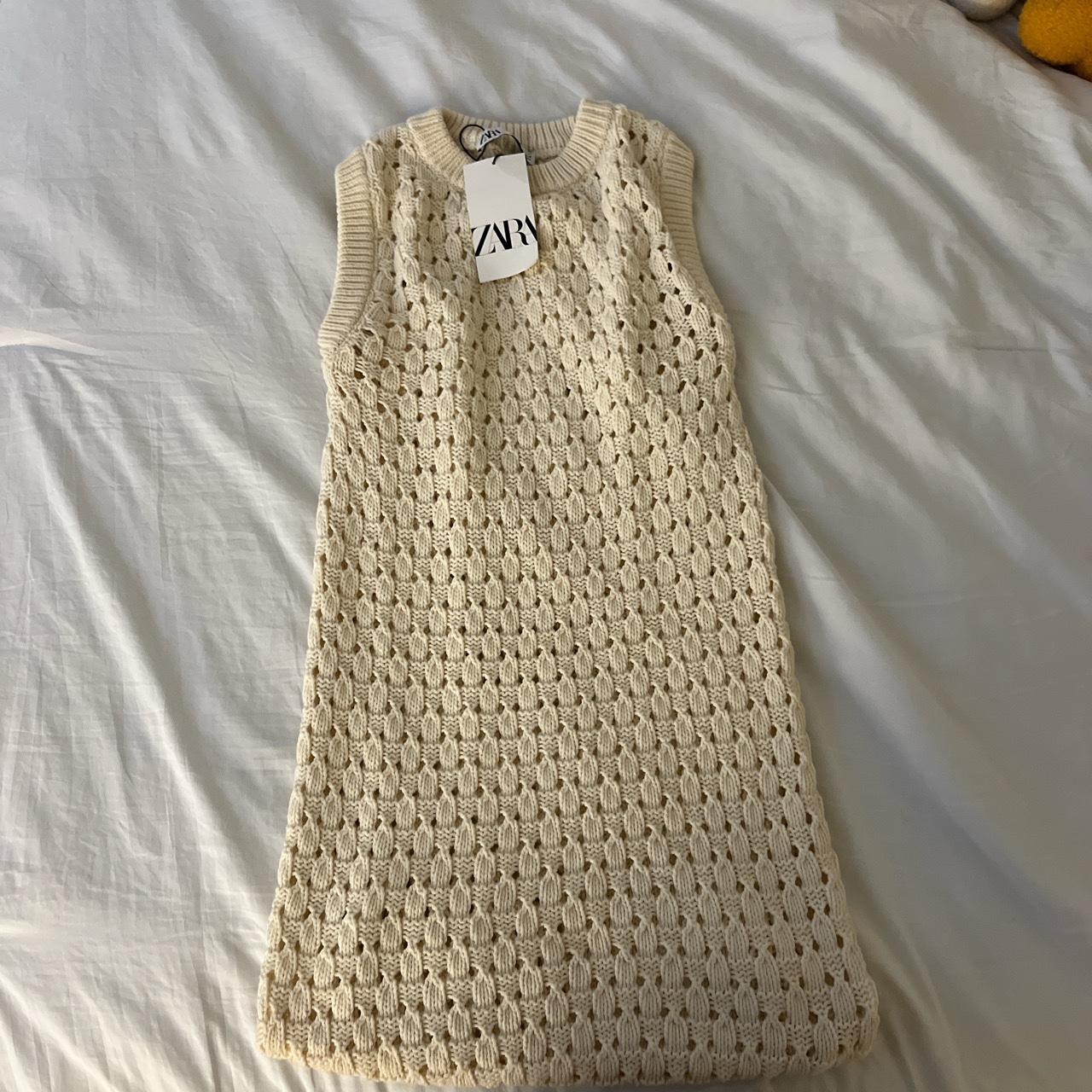 zara crochet dress Depop