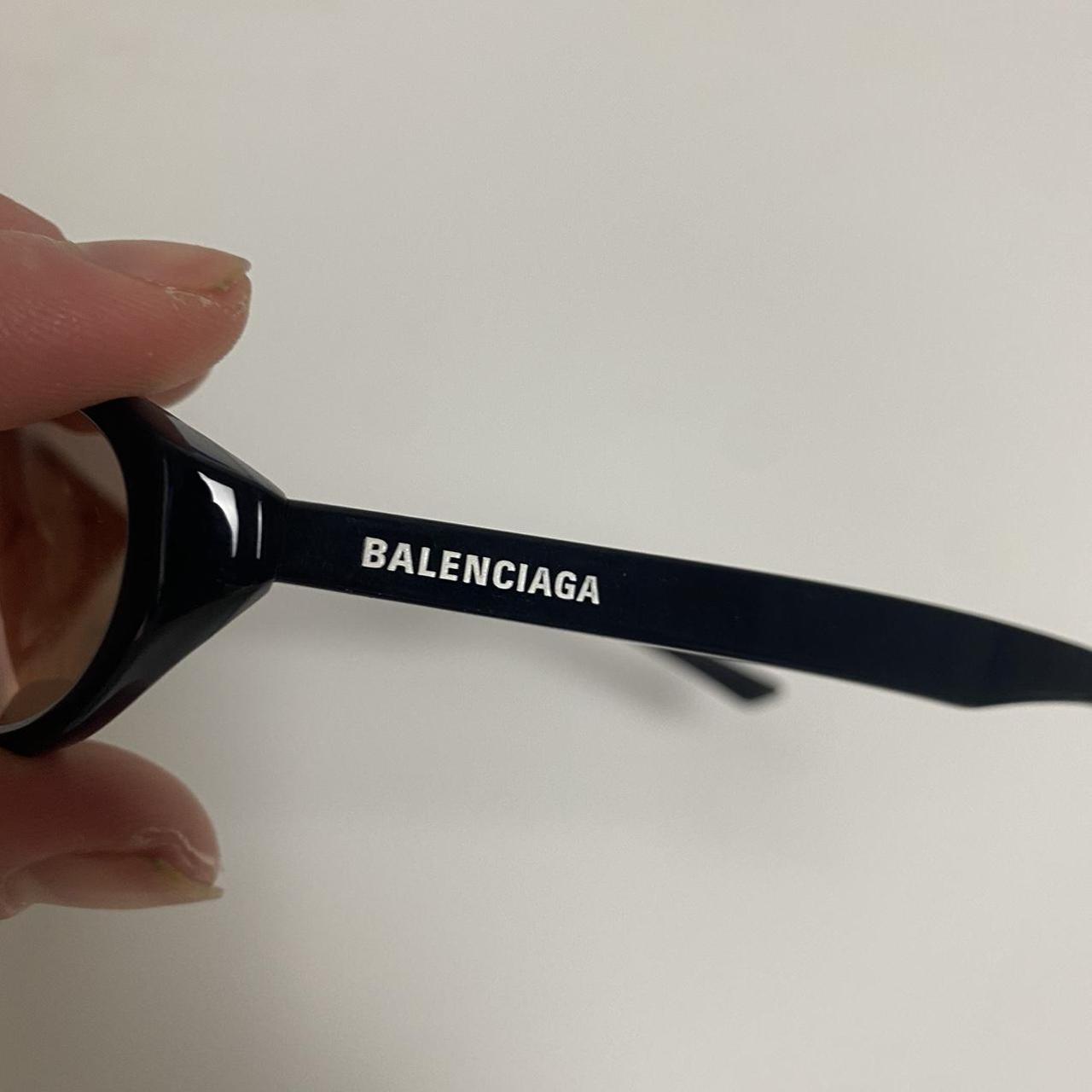 Balenciaga sunglasses 100 authentic Black comes... Depop