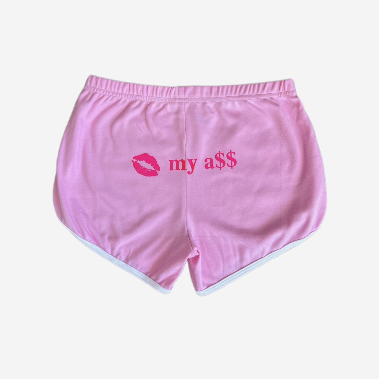 kiss my ass booty shorts everything is new & made... - Depop