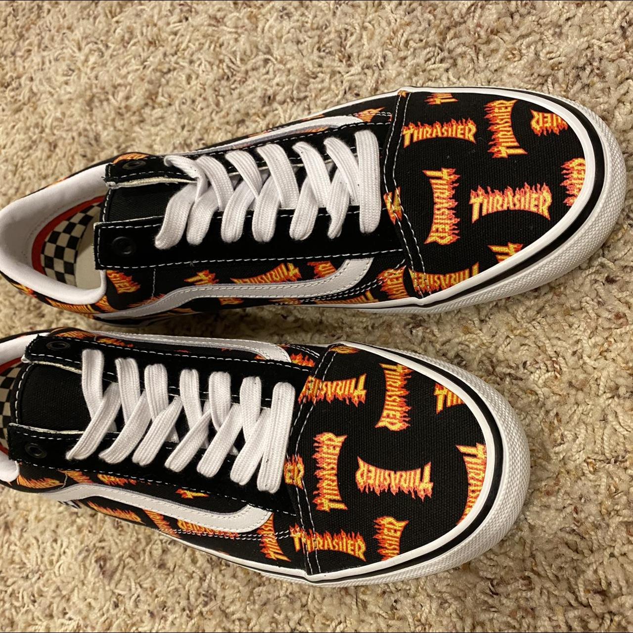 Thrasher top flame vans