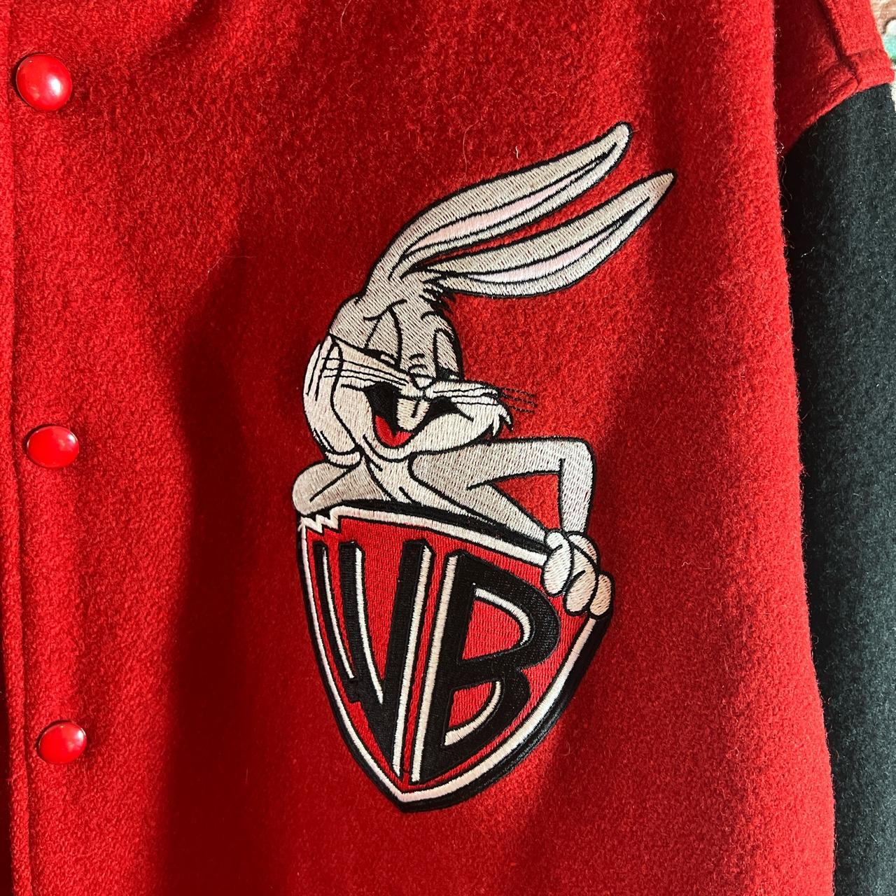 ACME Looney Tunes Bugs Bunny Baseball Bomber Jacket - Vintage