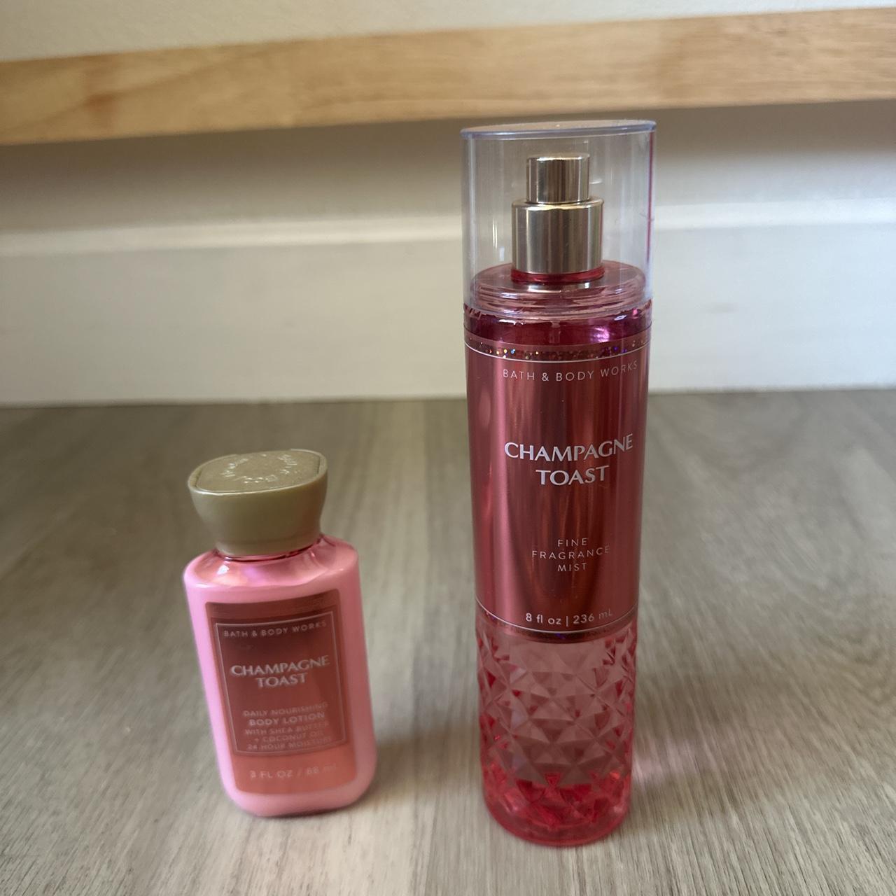 Champagne toast body lotion and fine fragrance mist  - Depop