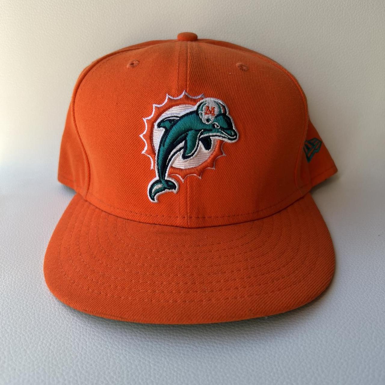 Vintage Reebok Miami Dolphins Fitted Hat Size 7 - Depop