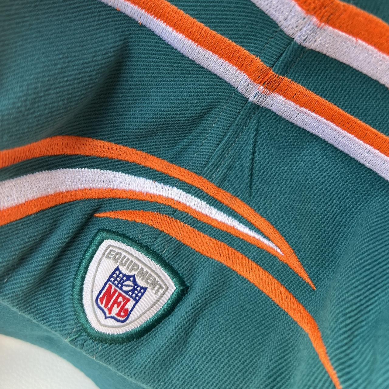 Vintage Reebok Miami Dolphins Fitted Hat Size 7 - Depop