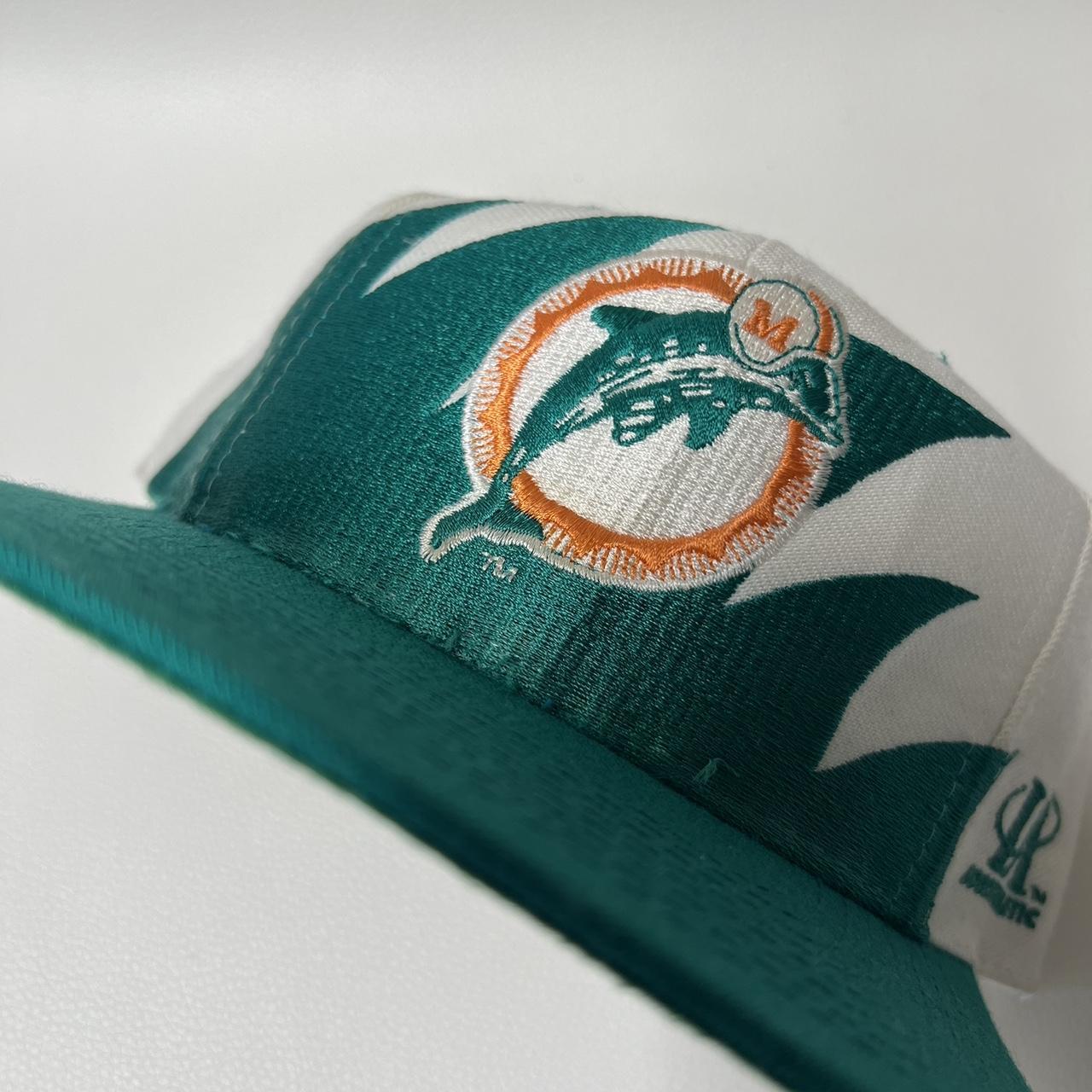 Vintage NFL Miami Dolphins Logo 7 Sharktooth Snapback Hat – 