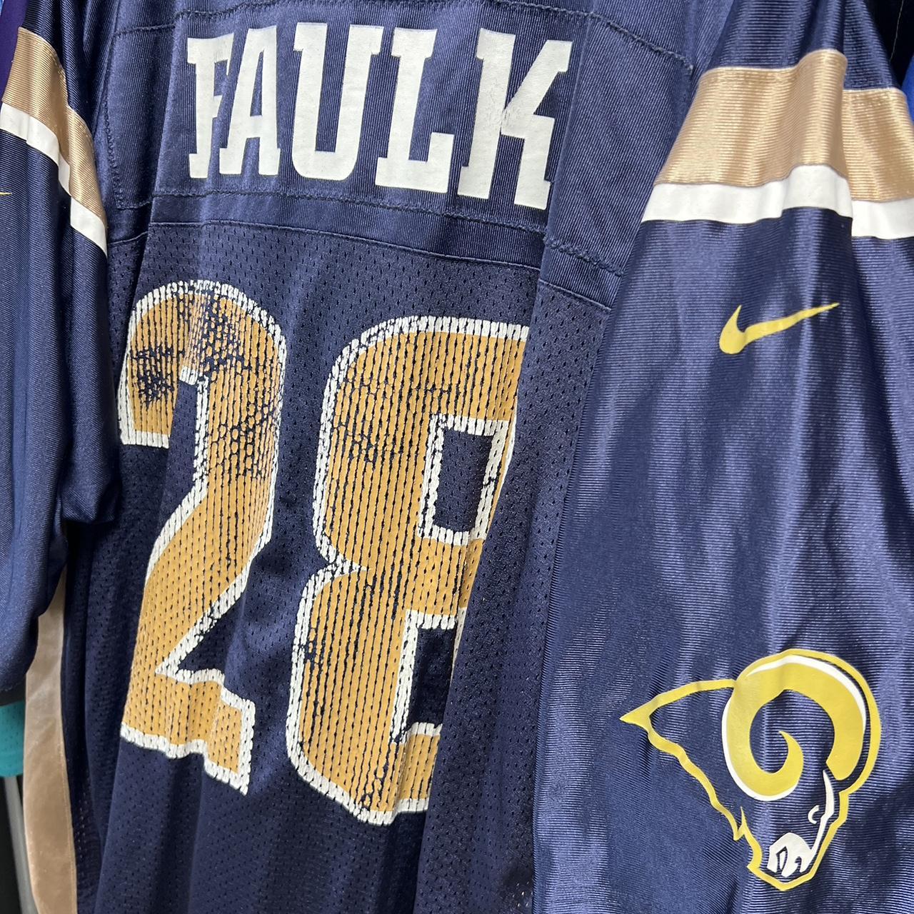 St. Louis rams Marshall Faulk team Nike jersey Top - Depop